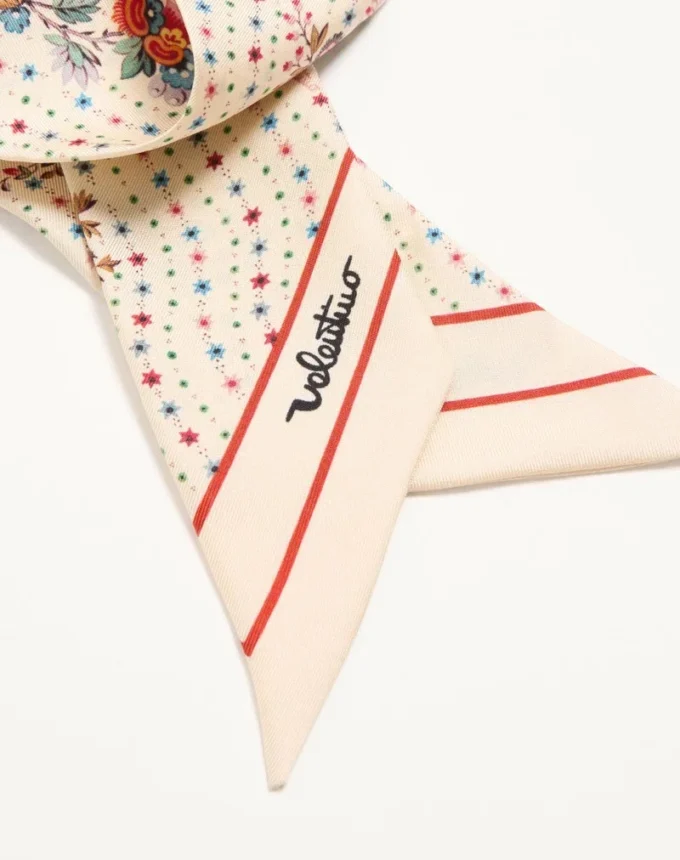 Pañuelo bandeau de seda Papier Floreal