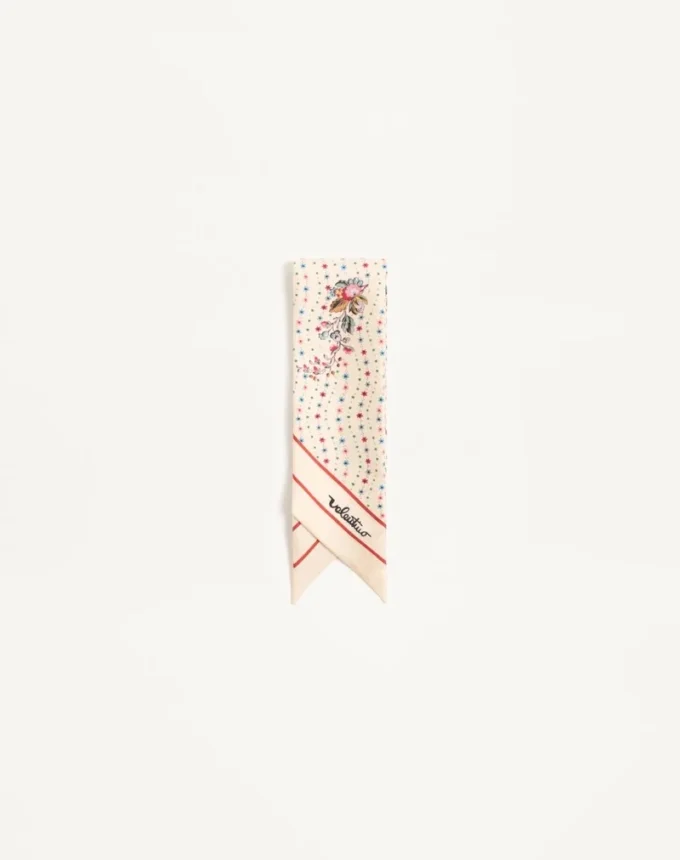 Pañuelo bandeau de seda Papier Floreal