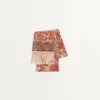 Pañuelo bandeau de seda Voyage Imaginaire con flecos