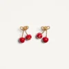 Pendientes Cherryfic de metal y esmalte Pendientes Cherryfic de metal y esmalte