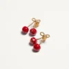 Pendientes Cherryfic de metal y esmalte Pendientes Cherryfic de metal y esmalte