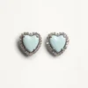 Pendientes Coeur Hyperbole en metal, resina y cristales Swarovski® Pendientes Coeur Hyperbole en metal, resina y cristales Swarovski®