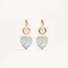 Pendientes Coeur Hyperbole en metal, resina y cristales Swarovski®