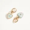 Pendientes Coeur Hyperbole en metal, resina y cristales Swarovski®