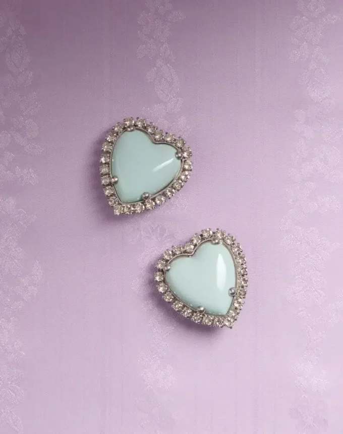 Pendientes Coeur Hyperbole en metal, resina y cristales Swarovski® Pendientes Coeur Hyperbole en metal, resina y cristales Swarovski®
