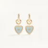 Pendientes Coeur Hyperbole en metal, resina y cristales Swarovski®
