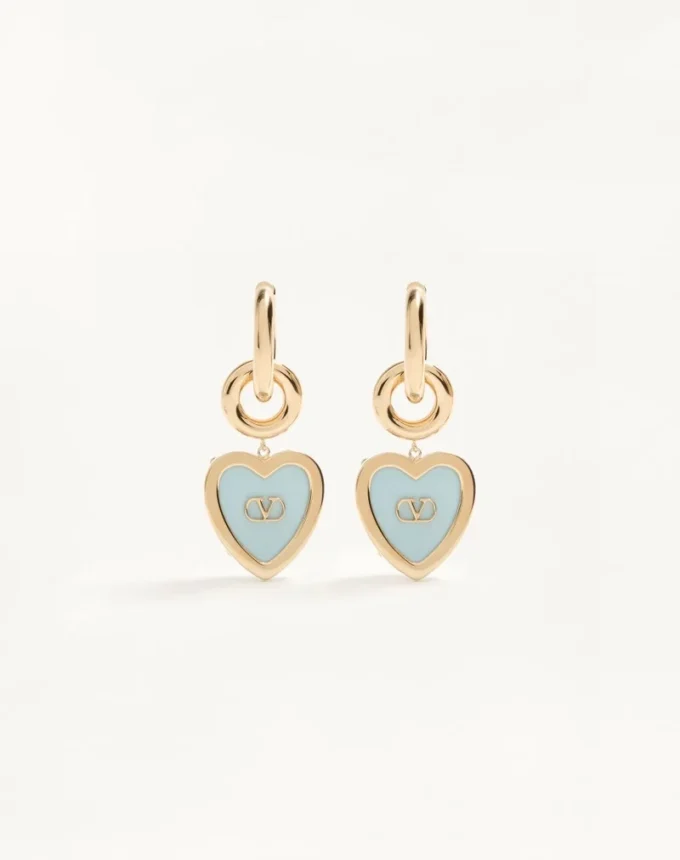 Pendientes Coeur Hyperbole en metal, resina y cristales Swarovski®