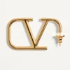 Pendientes metálicos con el logotipo VLogo