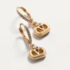 Pendientes ovalados de metal con cristales Swarovski®