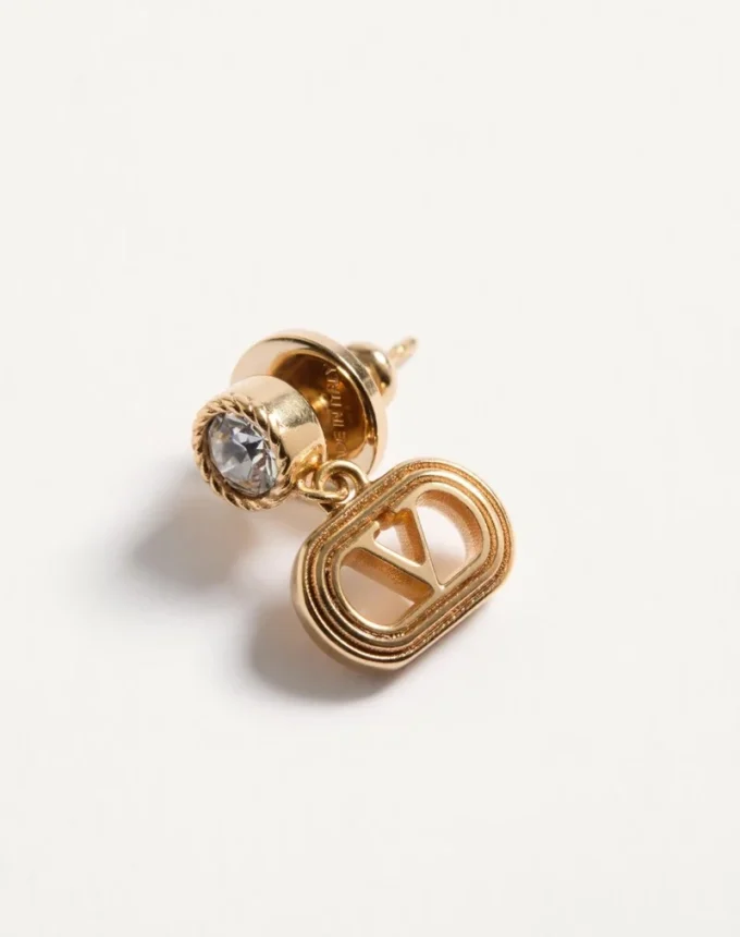 Pendientes ovalados de metal con cristales Swarovski® Pendientes ovalados de metal con cristales Swarovski®