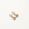 Pendientes ovalados de metal con cristales Swarovski®