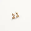 Pendientes ovalados de metal con cristales Swarovski® Pendientes ovalados de metal con cristales Swarovski®