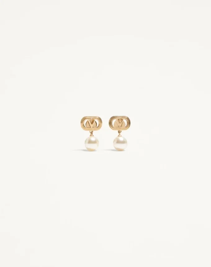 Pendientes Ovalette de metal con perlas Swarovski® Pendientes Ovalette de metal con perlas Swarovski®
