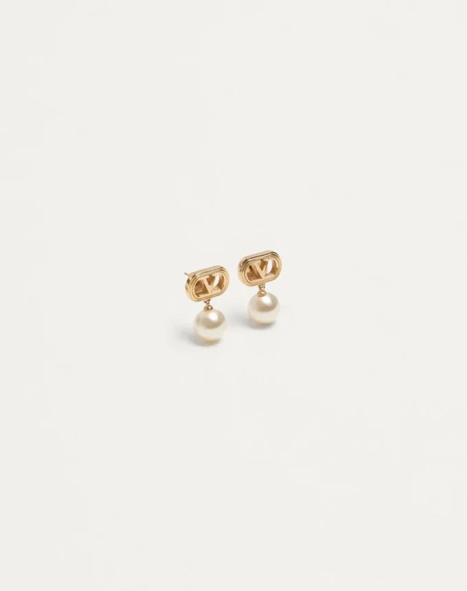 Pendientes Ovalette de metal con perlas Swarovski® Pendientes Ovalette de metal con perlas Swarovski®