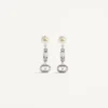 Pendientes Ovalette de metal, perlas y cristales Swarovski® Pendientes Ovalette de metal, perlas y cristales Swarovski®