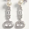 Pendientes Ovalette de metal, perlas y cristales Swarovski® Pendientes Ovalette de metal, perlas y cristales Swarovski®