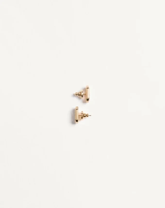 Pendientes Ovalette de metal y cristales Swarovski®