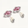 Pendientes Pas Plus de metal, resina, esmalte y cristales