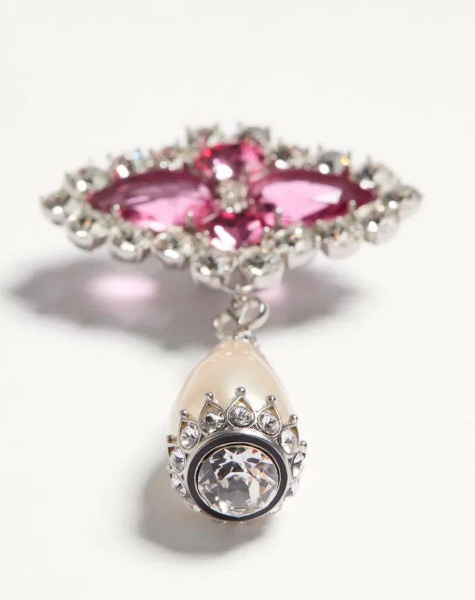Pendientes Pas Plus de metal, resina, esmalte y cristales