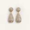 Pendientes Poetique Des Gouttes de metal y cristales Swarovski®