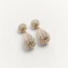 Pendientes Poetique Des Gouttes de metal y cristales Swarovski®