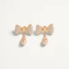Pendientes San Fin de metal con cristales Swarovski® y perlas Pendientes San Fin de metal con cristales Swarovski® y perlas