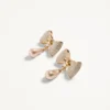 Pendientes San Fin de metal con cristales Swarovski® y perlas Pendientes San Fin de metal con cristales Swarovski® y perlas
