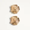 Pendientes San Fin de metal con cristales Swarovski® y perlas