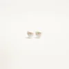 Pendientes VLogo Signature de metal y perlas