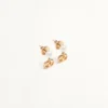 Pendientes Vlogo Signature de metal y perlas
