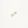 Pendientes VLogo Signature de metal y perlas