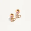 Pendientes Vlogo Signature en metal y cristales Swarovski®