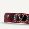 Pinza para el pelo con el logotipo Vlogo en resina, metal y cristales Swarovski®
