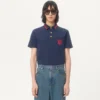 Polo de piqué de algodón con bordado VG Polo de piqué de algodón con bordado VG