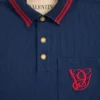 Polo de piqué de algodón con bordado VG Polo de piqué de algodón con bordado VG
