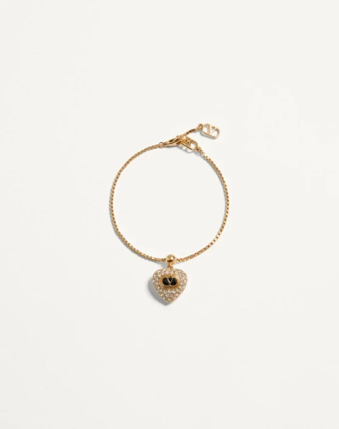 Pulsera Coeur Royal de metal, esmalte y cristales Swarovski®