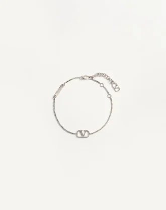 Pulsera de metal con el logotipo VLogo Pulsera de metal con el logotipo VLogo