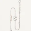 Pulsera de metal con el logotipo VLogo