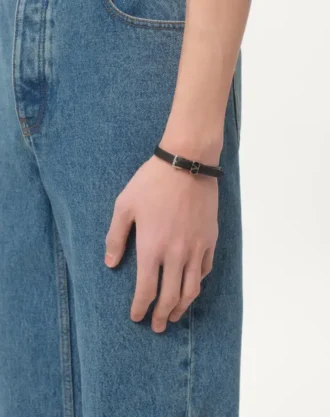 Pulsera Ovalette de piel de becerro de Valentino Garavani Pulsera Ovalette de piel de becerro de Valentino Garavani