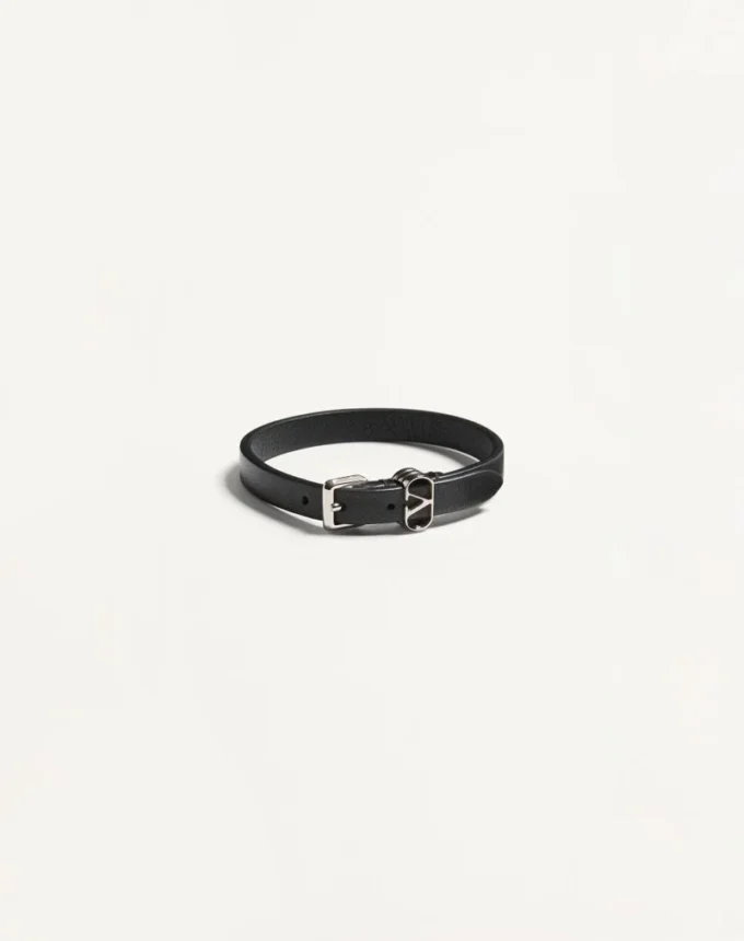 Pulsera Ovalette de piel de becerro de Valentino Garavani Pulsera Ovalette de piel de becerro de Valentino Garavani