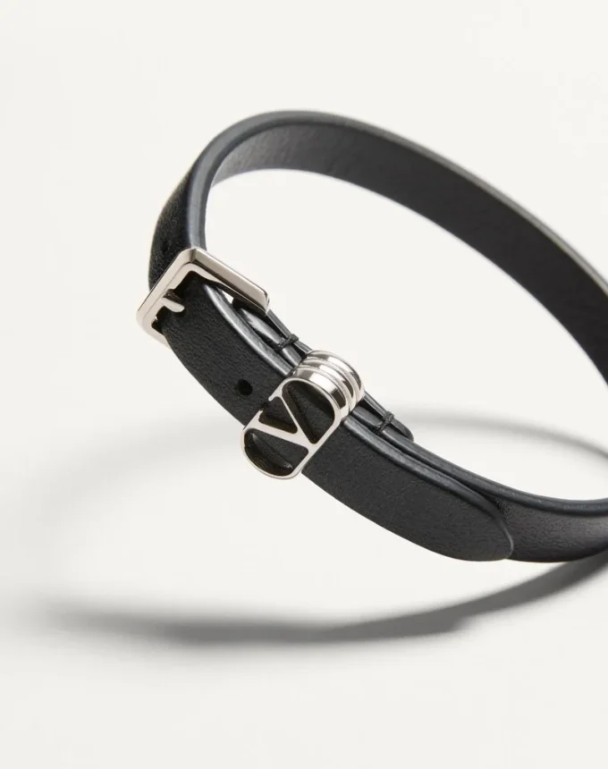 Pulsera Ovalette de piel de becerro de Valentino Garavani Pulsera Ovalette de piel de becerro de Valentino Garavani