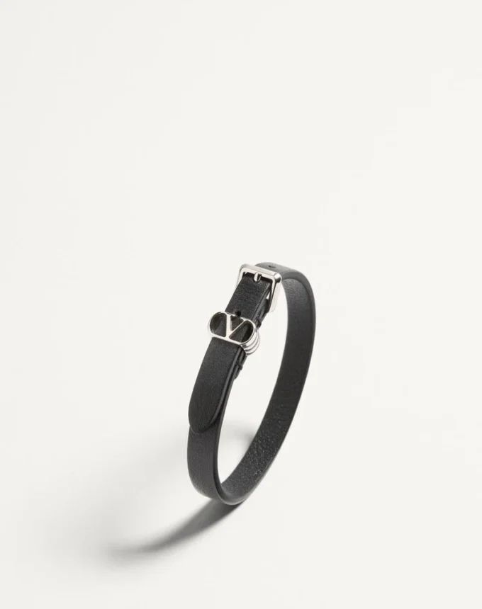 Pulsera Ovalette de piel de becerro de Valentino Garavani Pulsera Ovalette de piel de becerro de Valentino Garavani