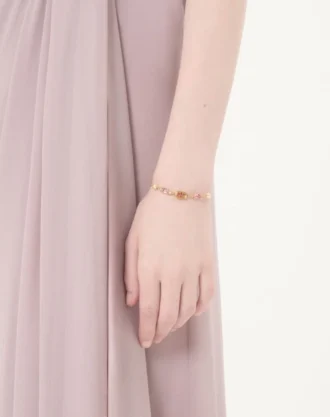 Pulsera Ovalette en metal, perlas y cristales Swarovski®