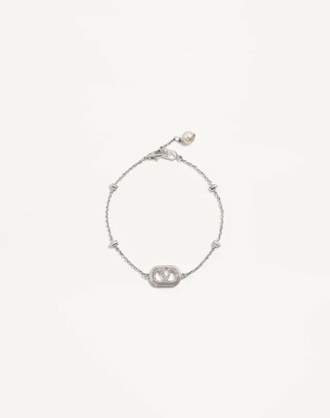 Pulsera Vlogo Signature de metal, perlas y cristales Swarovski® Pulsera Vlogo Signature de metal, perlas y cristales Swarovski®