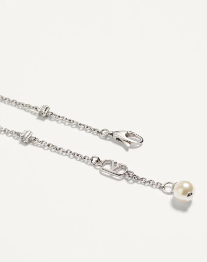 Pulsera Vlogo Signature de metal, perlas y cristales Swarovski® Pulsera Vlogo Signature de metal, perlas y cristales Swarovski®