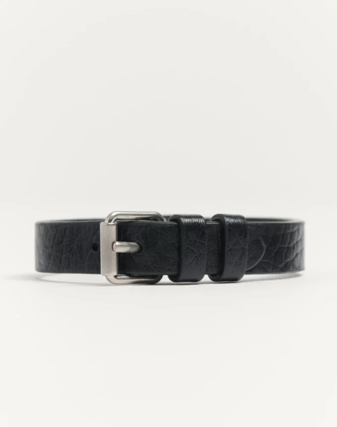 Pulsera Vlogo Signature de piel de becerro granulada Pulsera Vlogo Signature de piel de becerro granulada