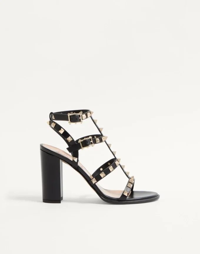 Sandalias con correa al tobillo Rockstud de 90 mm