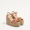 Sandalias con cuña Vlogo Signature con estampado Cherryfic de 120 mm