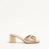 Sandalias con cuña y logotipo metálico bordado Cornely de 60 mm Sandalias con cuña y logotipo metálico bordado Cornely de 60 mm