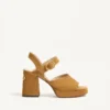 Sandalias con plataforma Fawcette de piel crustada de 100 mm Sandalias con plataforma Fawcette de piel crustada de 100 mm